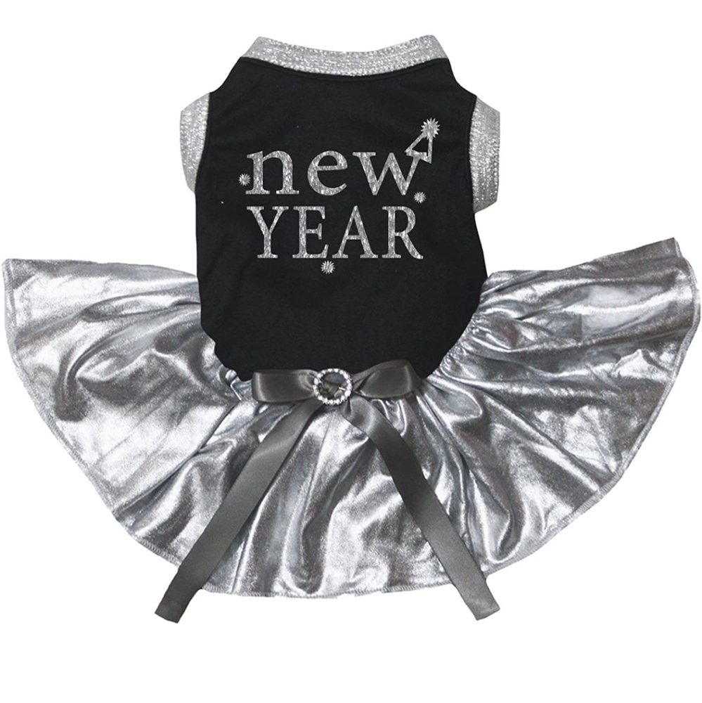 New dog NYE dress tutu sz medium
